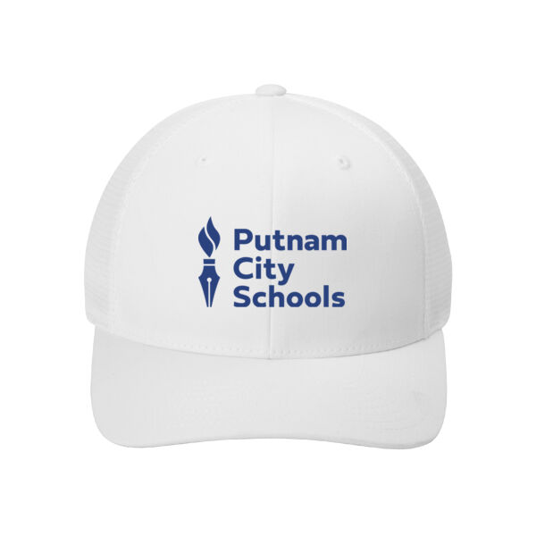 Embroidered Navy Logo Port Authority® Flexfit 110® Mesh Cap Thumbnail